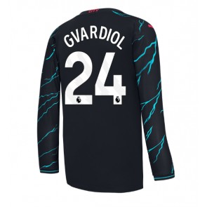 Manchester City Josko Gvardiol #24 Koszulka Trzecich 2023-24 Długi Rękaw